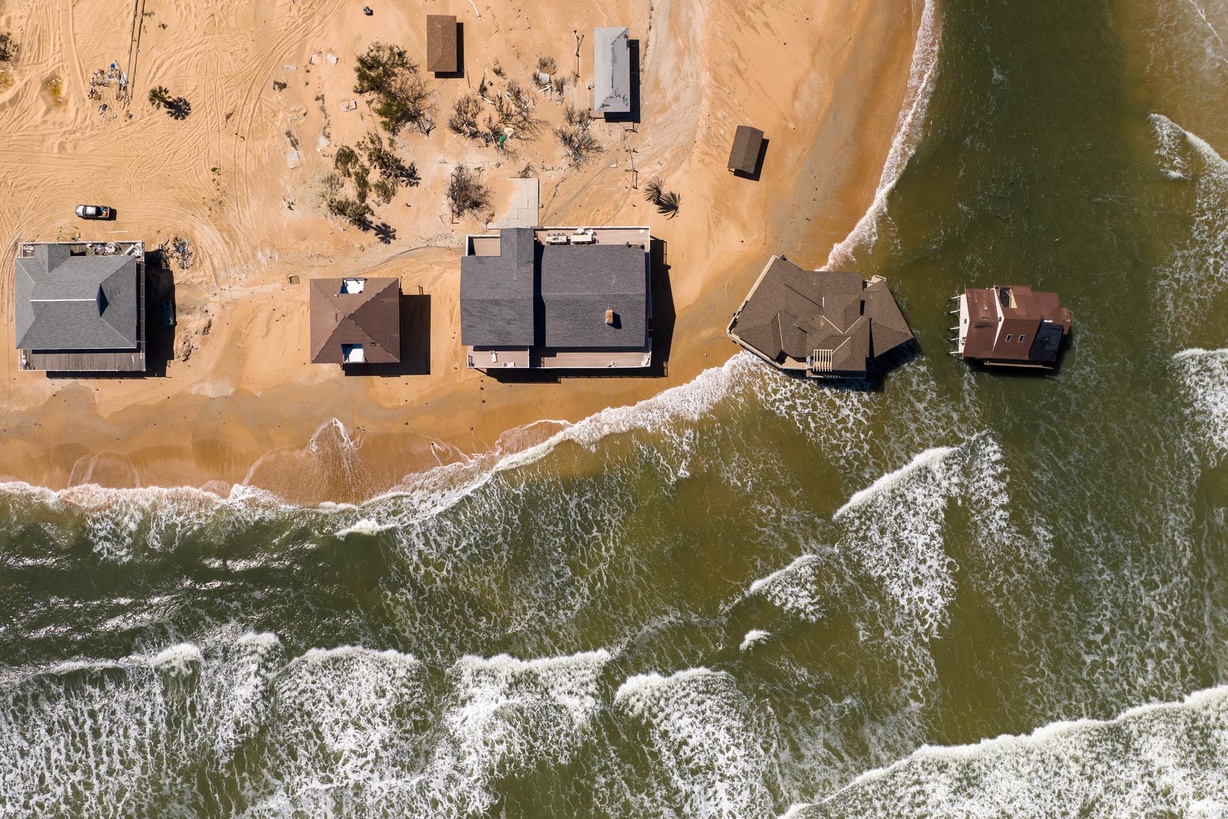 Aerial ocean view