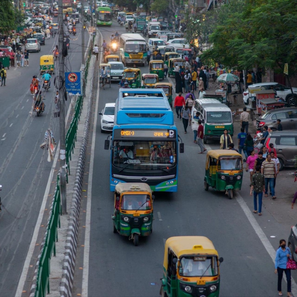 A woman carries water during a blistering hot day in New Delhi, India.