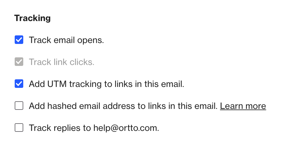 Email reply tracking - Ortto Knowledge Base | Help Center & Documentation