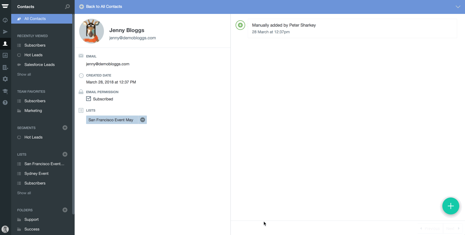 Autopilot: Add and remove contacts from a list - Ortto Knowledge Base ...
