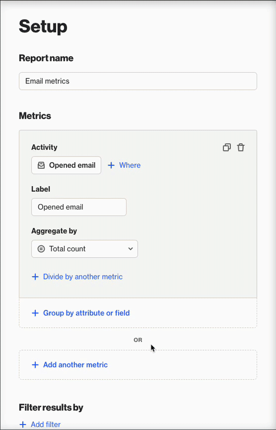 Creating a new report - Ortto Knowledge Base | Help Center & Documentation