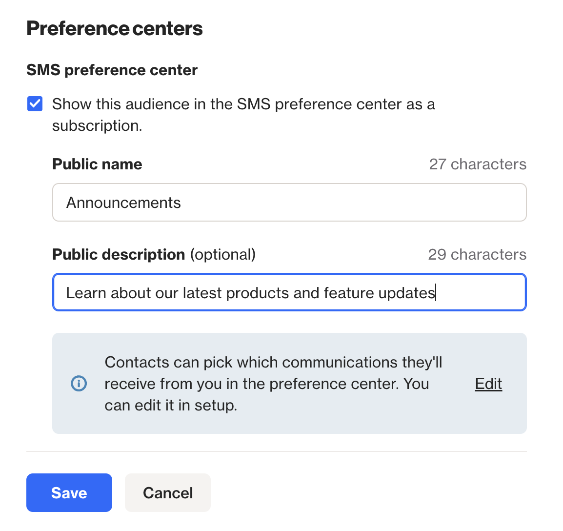 Working with subscription preferences Ortto help