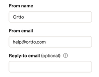 Email settings - Ortto Knowledge Base | Help Center & Documentation