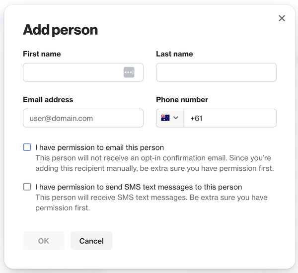 Adding people - Ortto help