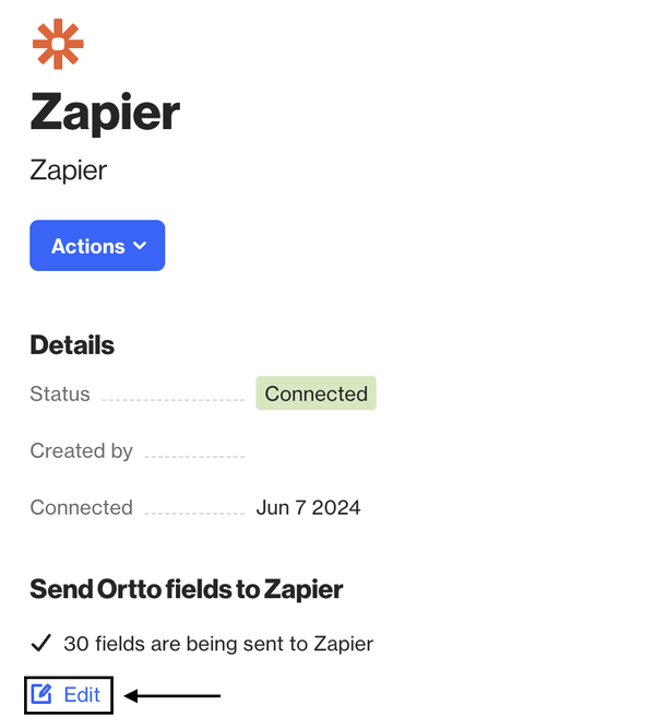 Zapier integration - Ortto Knowledge Base | Help Center & Documentation