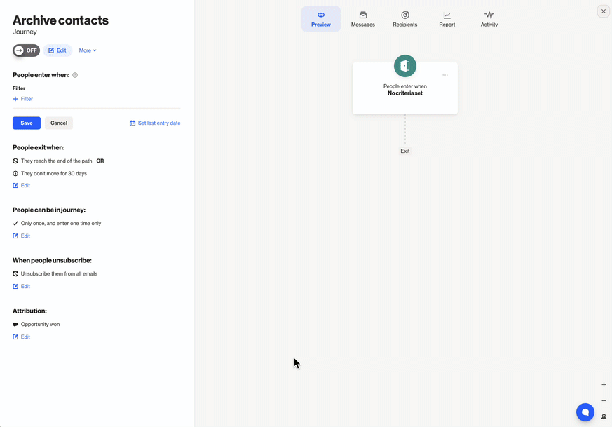 Archive people - Ortto help