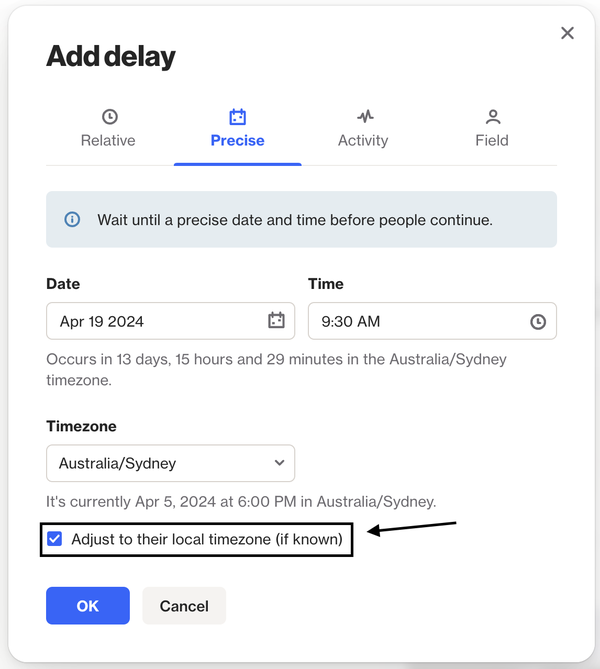 Understanding and using a person’s timezone in Ortto Ortto help